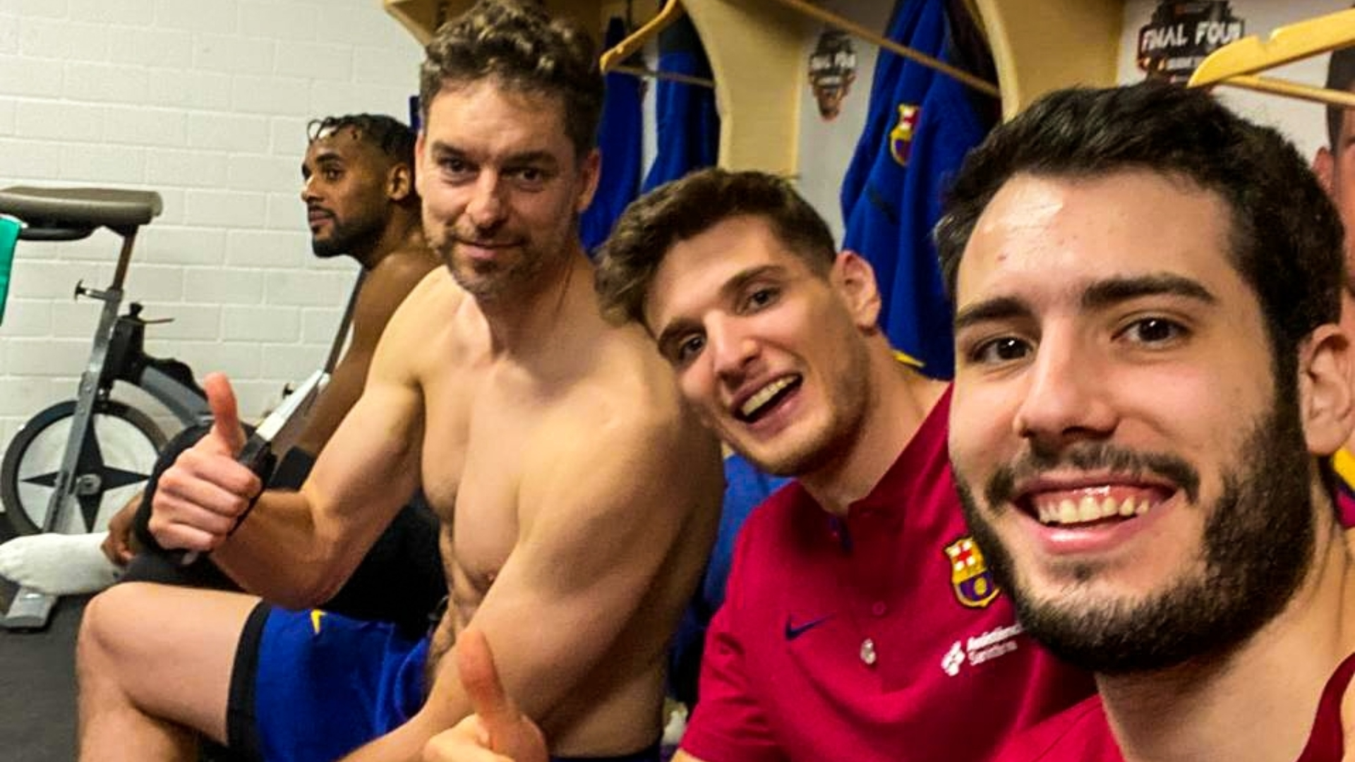 Pau Gasol, Sergi Martínez, Álex Abrines, FC Barcelona baloncesto