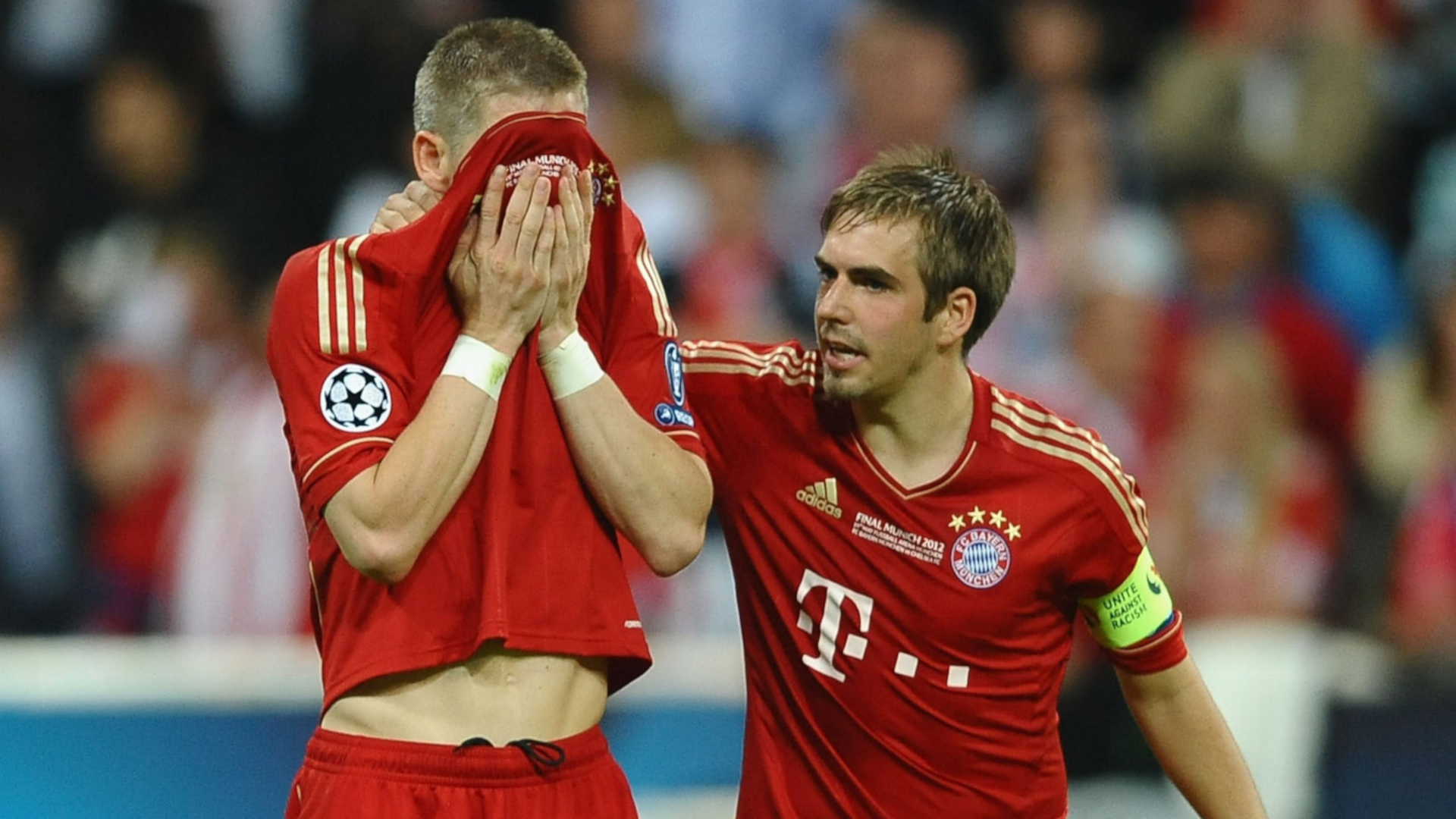 FC Bayern München Bastian Schweinsteiger Philipp Lahm Champions League Finale FC Chelsea 2012