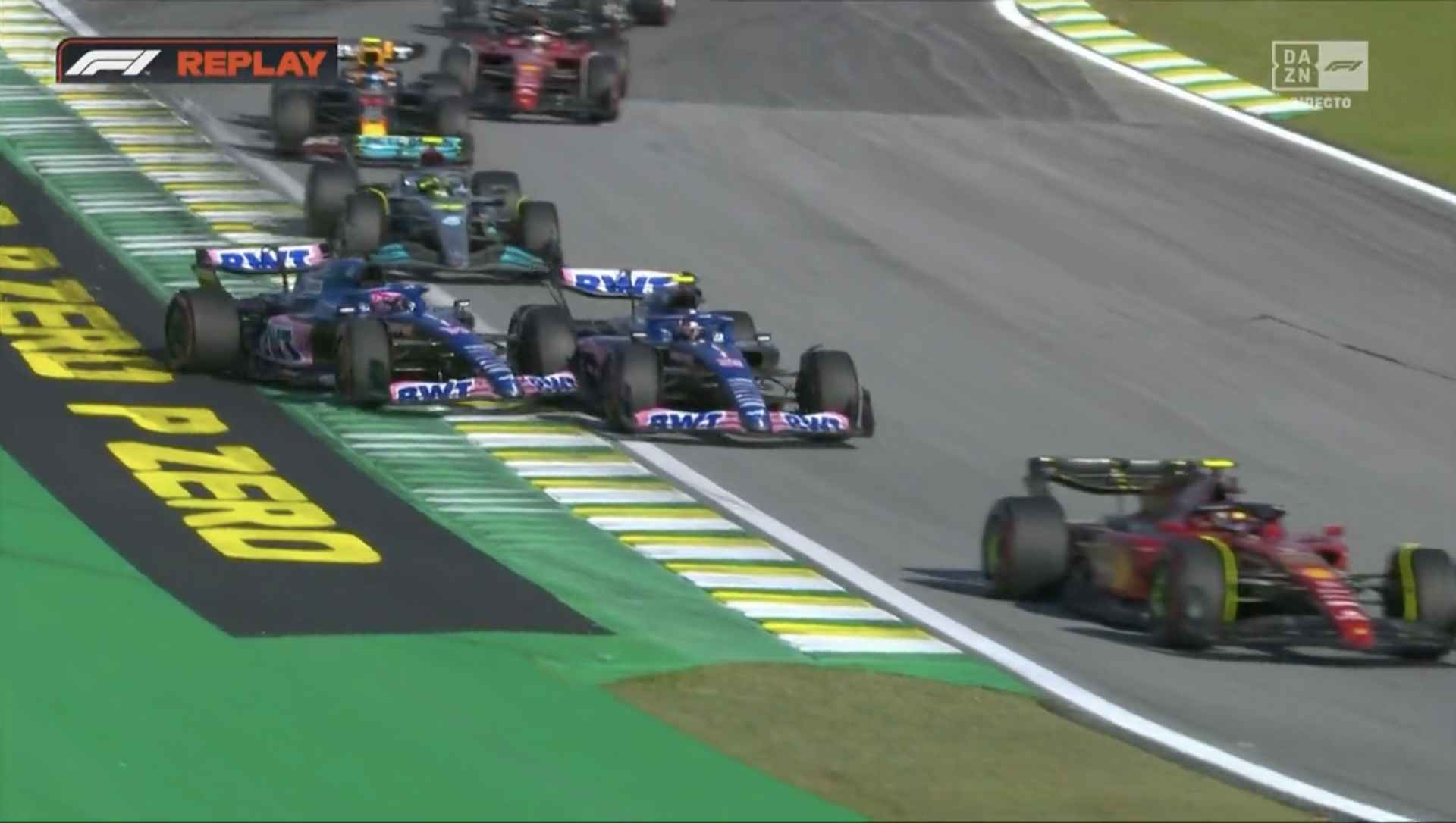 Fernando Alonso, Esteban Ocon, Alpine, GP Brasil, Interlagos, F1