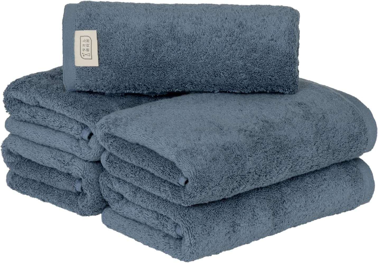 ミニバスタオル スモーキーブルー 5枚セット