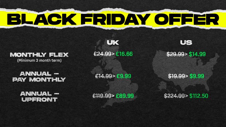 Black Friday - US & UK prices