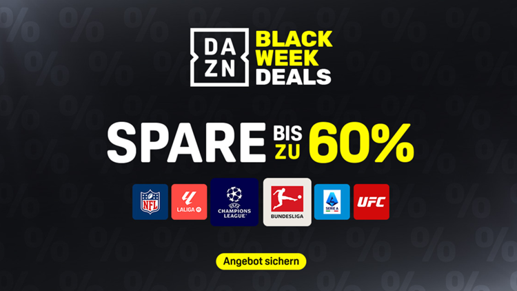 Black Week Friday Header 60 Prozent