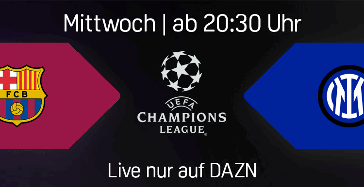 Barcelona Inter Mailand UEFA Champions League Halbfinale Banner