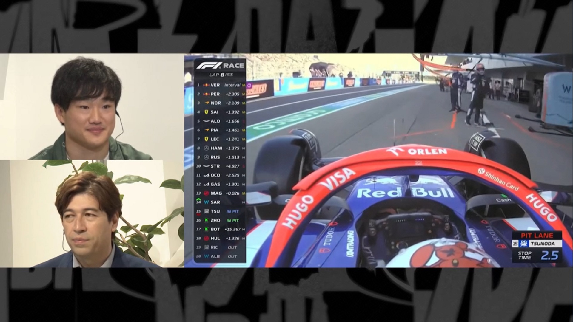 2024-04-10 Tsunoda Yuki Pit RB F1 Formula 1