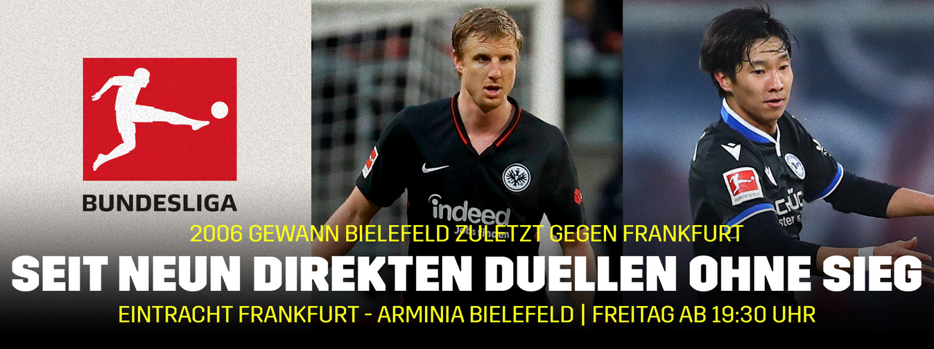 Banner Bundesliga Eintracht Frankfurt Arminia Bielefeld