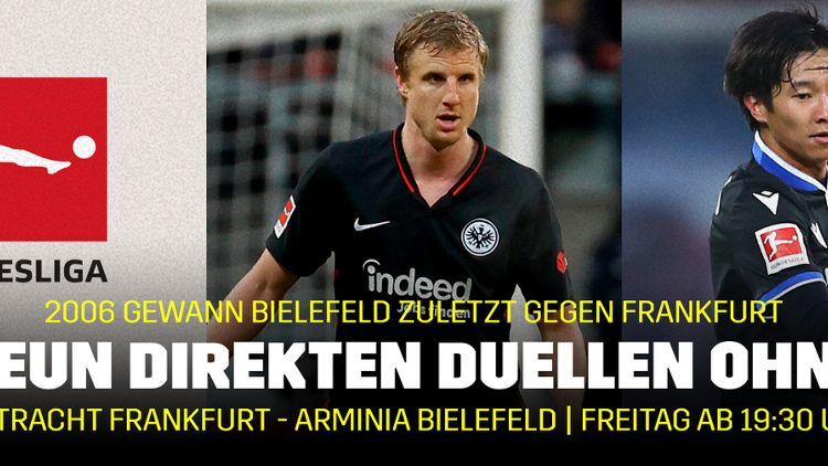 Banner Bundesliga Eintracht Frankfurt Arminia Bielefeld