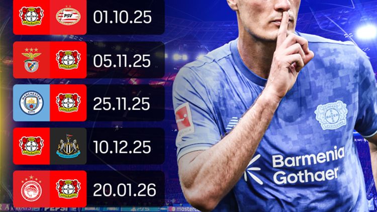 Bayer Leverkusen UEFA Champions League Ligaphase Spiele