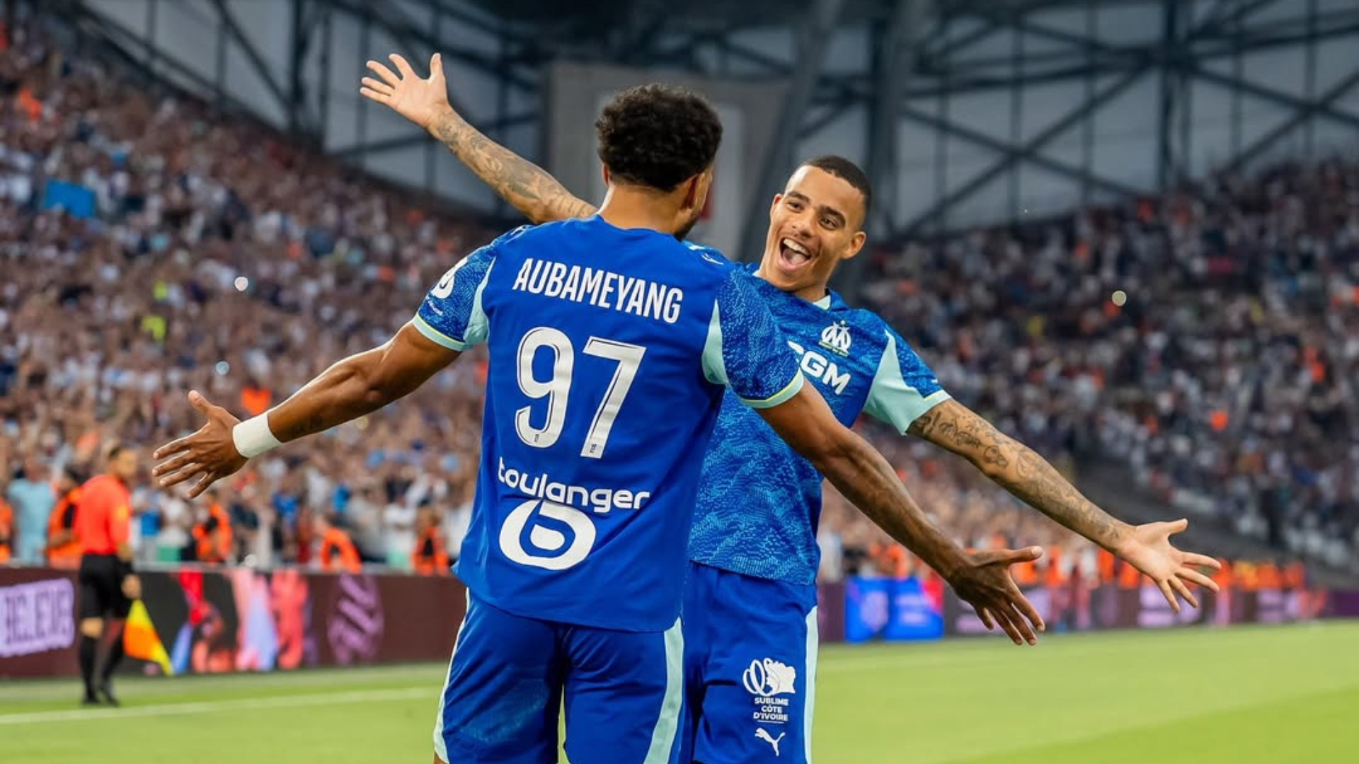 Mason Greenwood, Aubameyang, Olympique de Marseille, Ligue 1