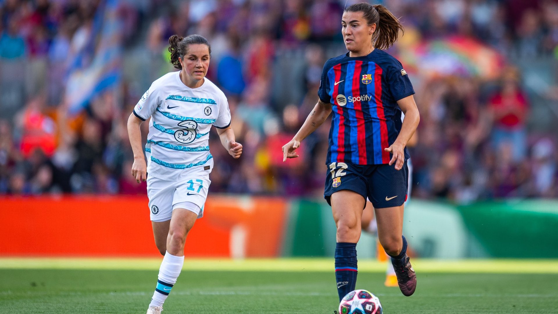 Patri Guijarro, Jessie Fleming, Barcelona vs Chelsea, UWCL