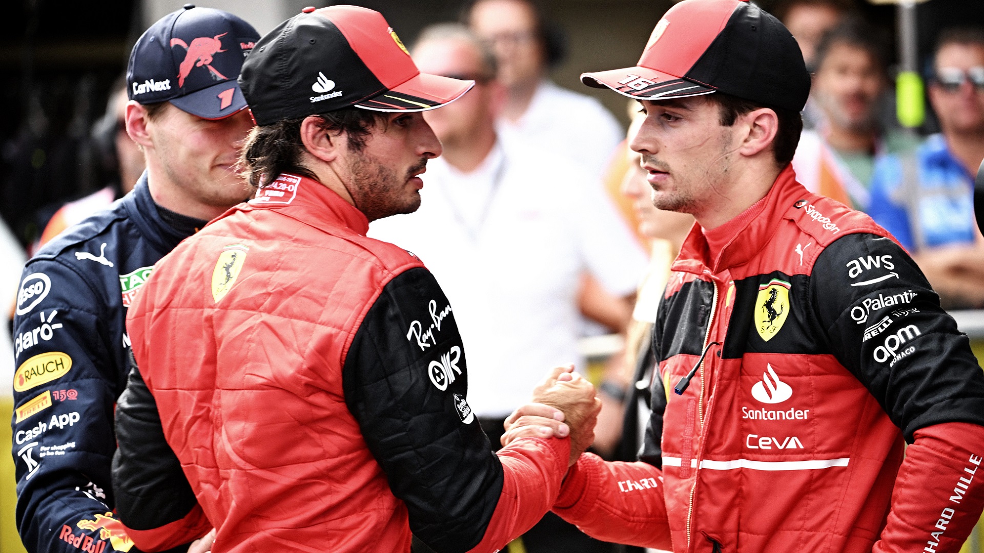 2022-07-16 Sainz Leclerc Ferrari F1 Formula 1