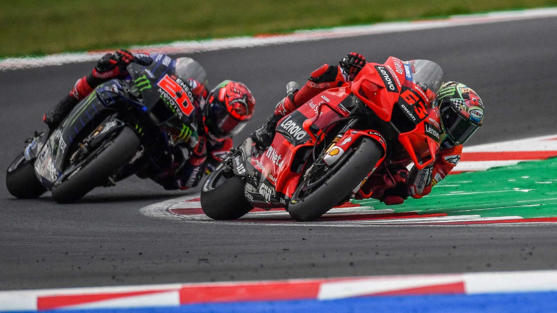 Pecco Bagnaia, Ducati, Fabio Quartararo, Yamaha, MotoGP