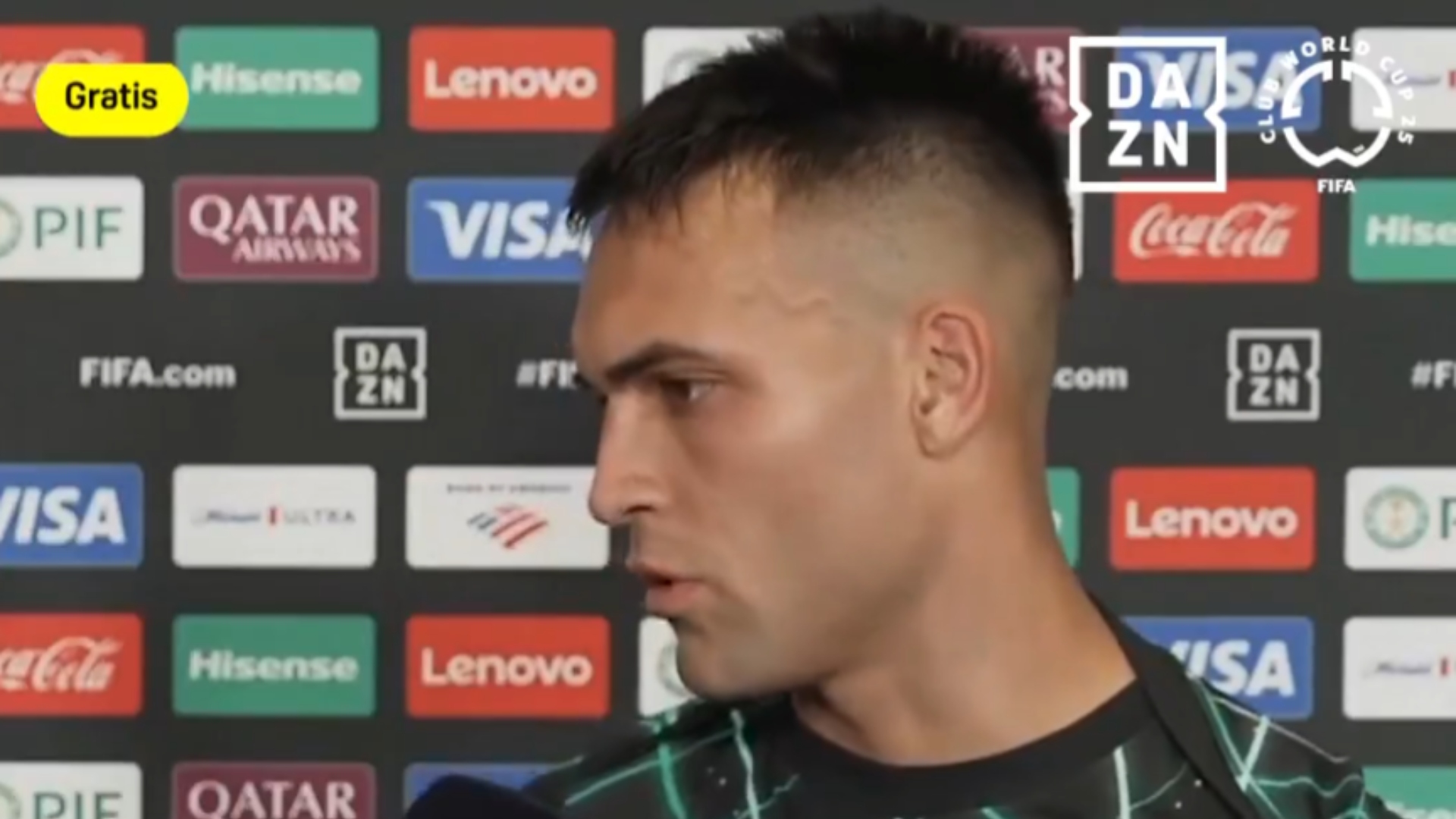 Lautaro Martínez tras derrota