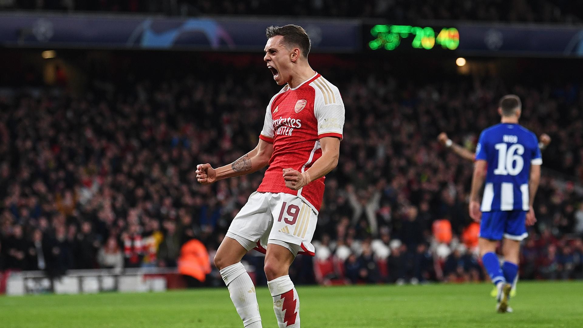 FC Arsenal Champions League Leandro Trossard 12032024