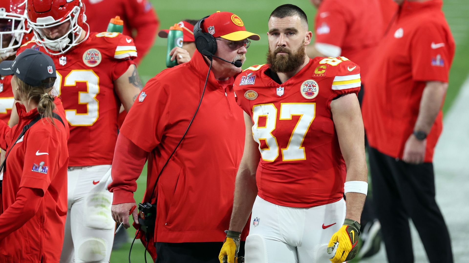 Travis Kelce Andy Reid