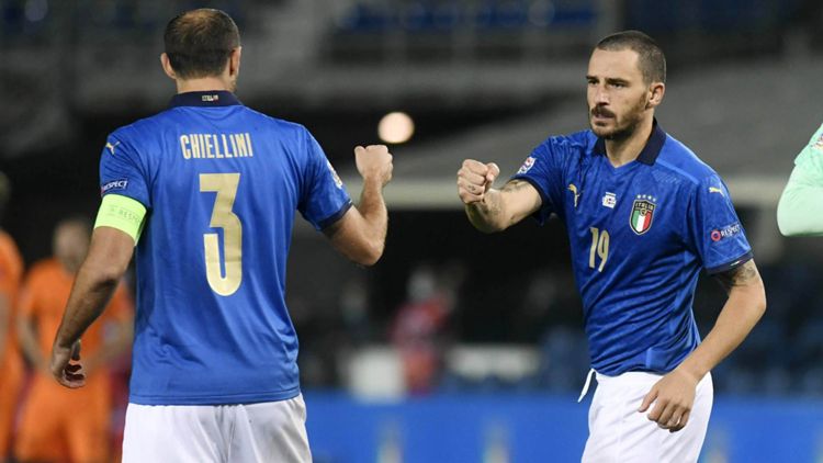 Giorgio Chiellini Leonardo Bonucci Italien Niederlande Nations League 2020