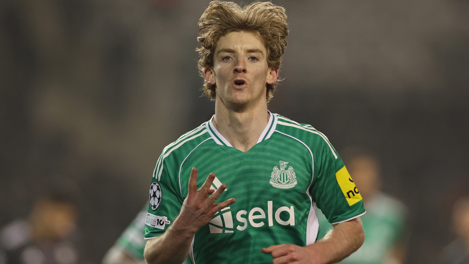 Newcastle United Anthony Gordon UCL 180226