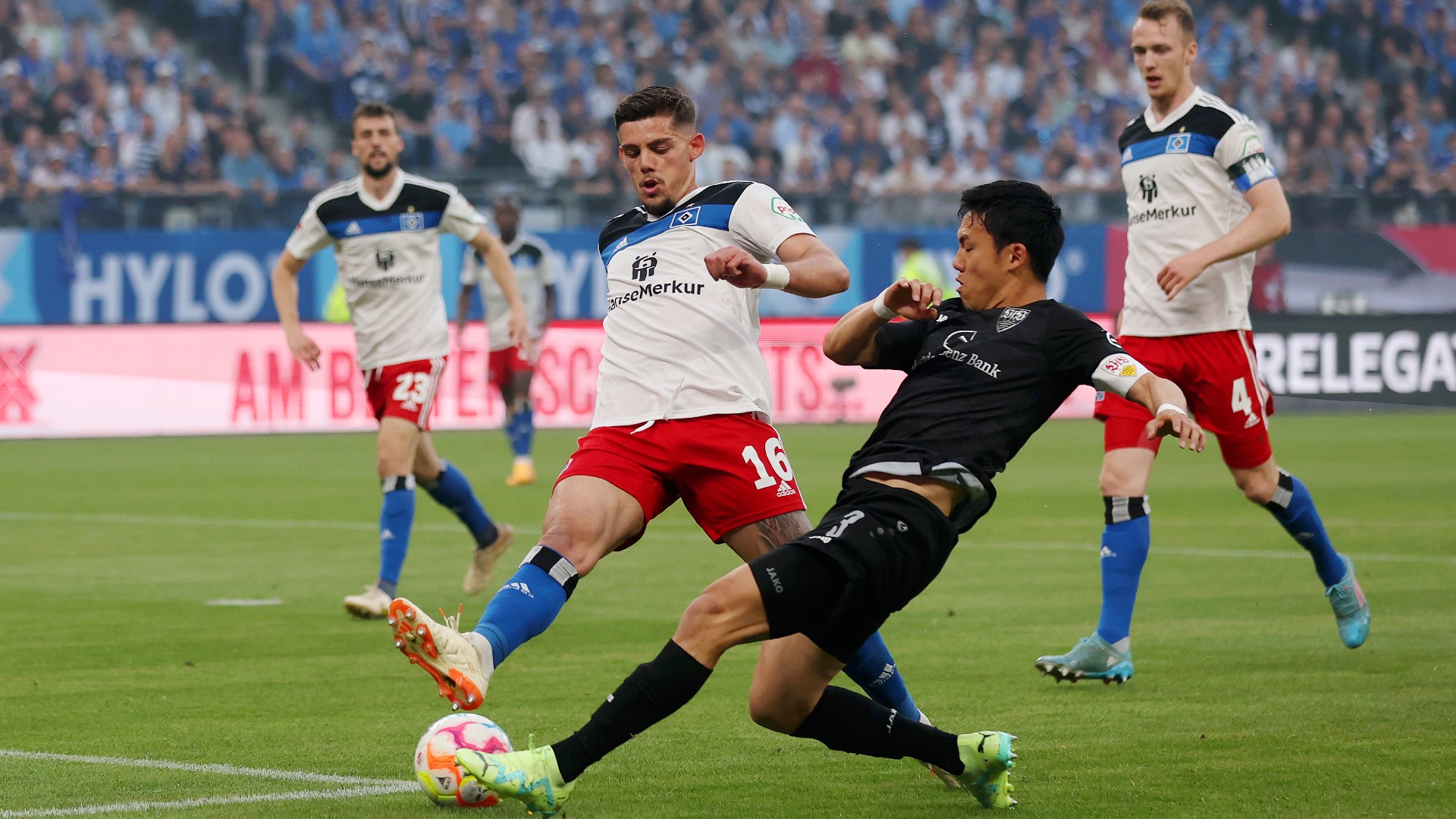Wataru Endo VfB Stuttgart Francisco Montero Hamburger SV HSV Bundesliga Relegation 05062023