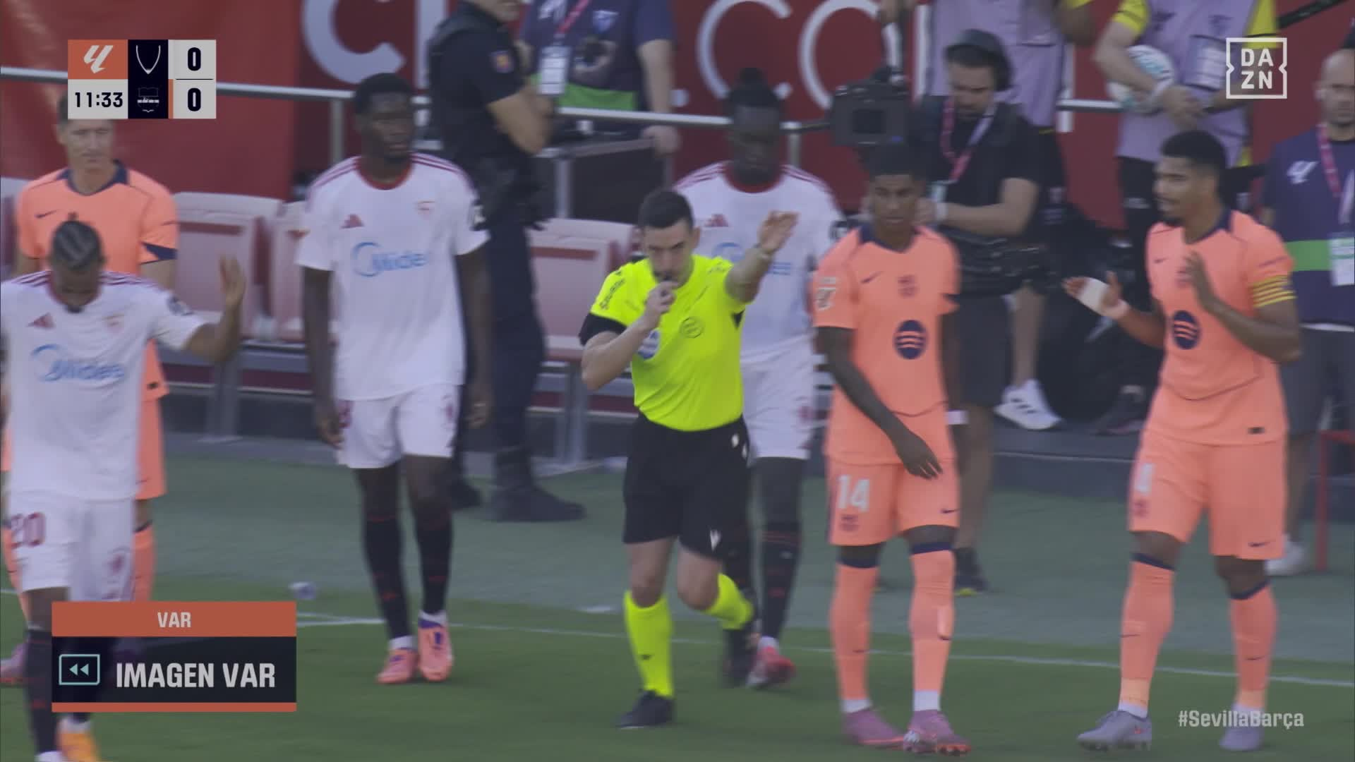 AUDIO VAR, Sevilla vs Barcelona, LALIGA