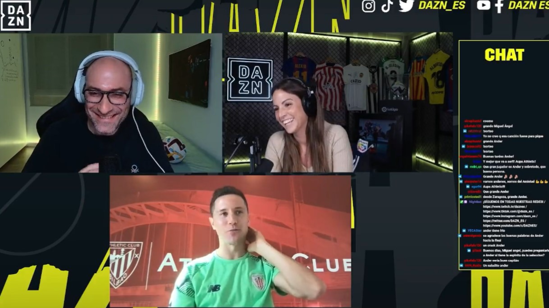 Ander Herrera, Miguel Ángel Román, Irene Molina, Athletic Club, DAZN
