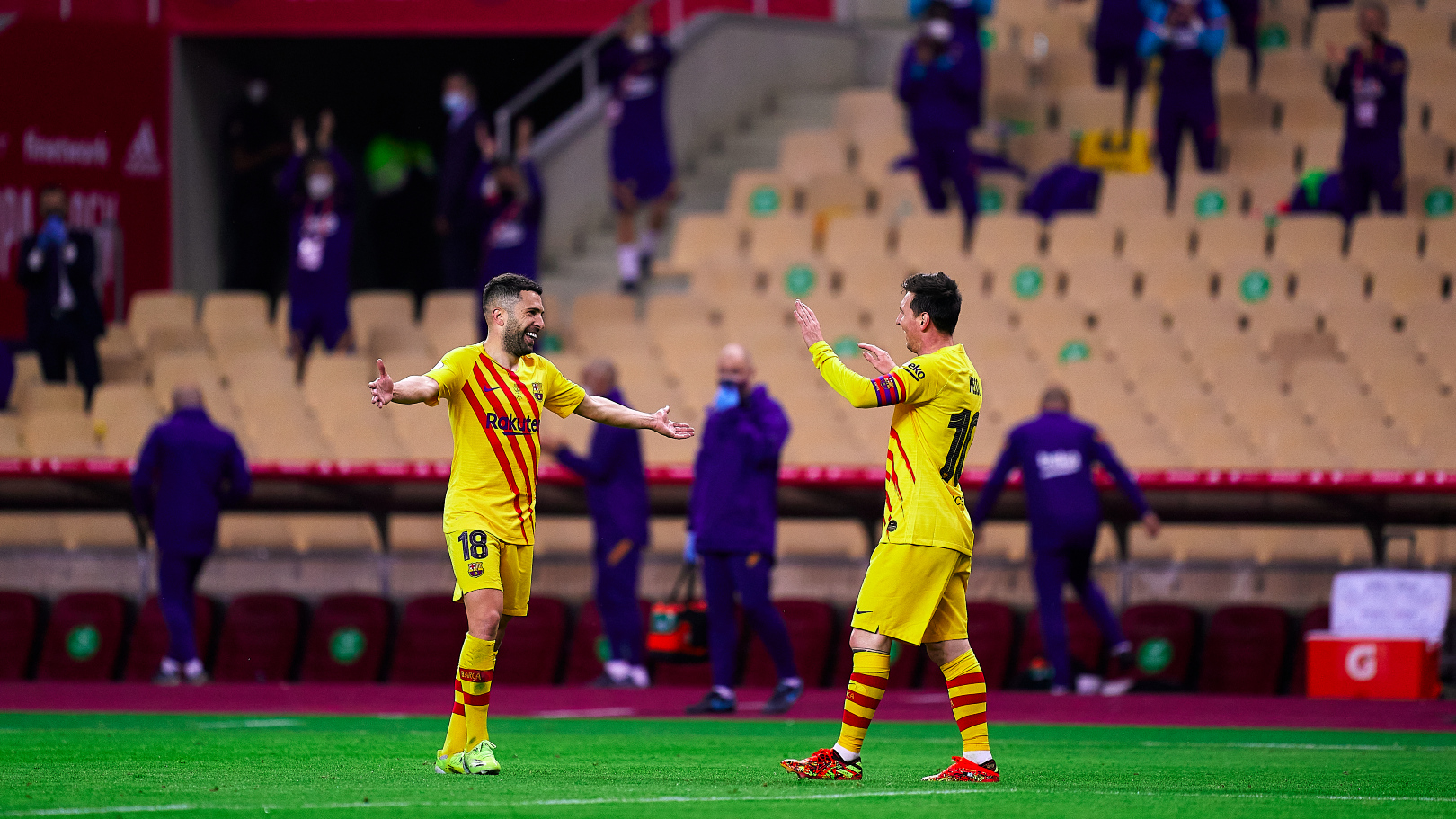 Jordi Alba Leo Messi Athletic Club Barcelona 04172021