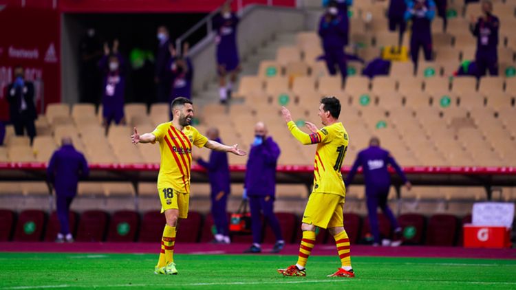 Jordi Alba Leo Messi Athletic Club Barcelona 04172021