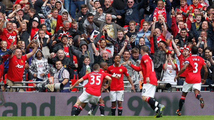 Community Shield 2011, Machester City-Manchester United, la rete decisiva di Nani