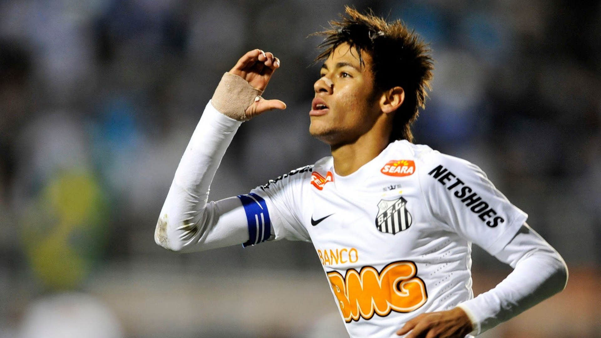 Neymar, Santos, Brasil