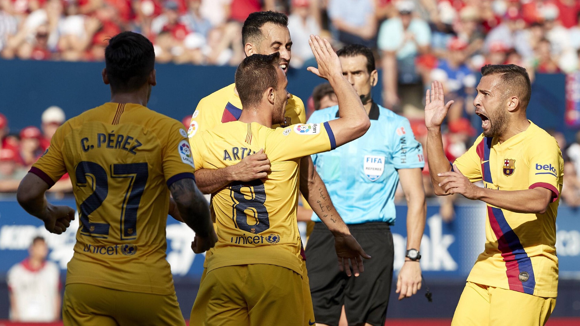 Osasuna FC Barcelona La Liga Hinspiel 201920