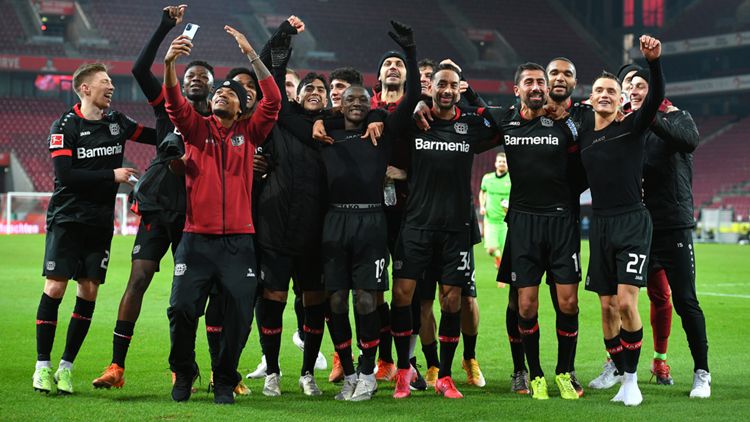 Bayer Leverkusen Jubel 2021