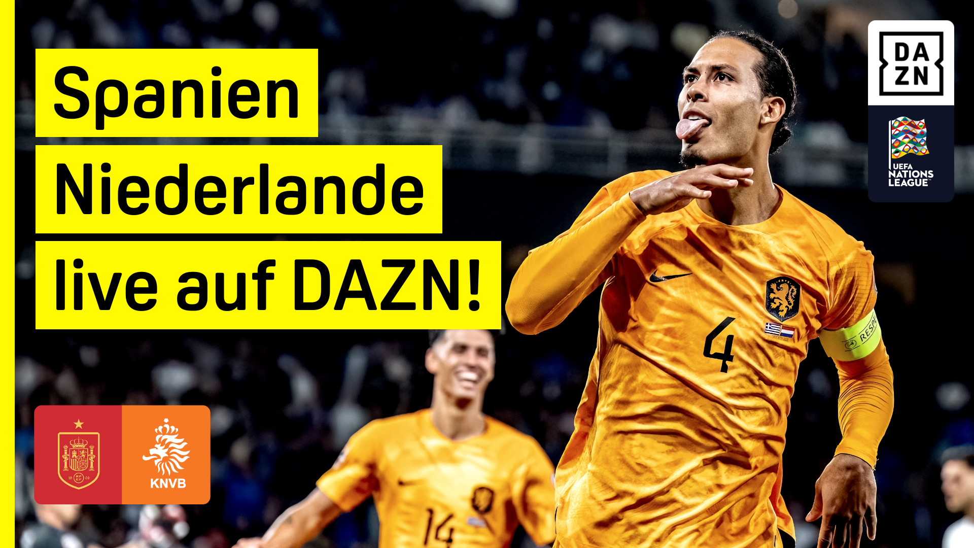 Spanien Niederlande DAZN Header UFEA Nations League