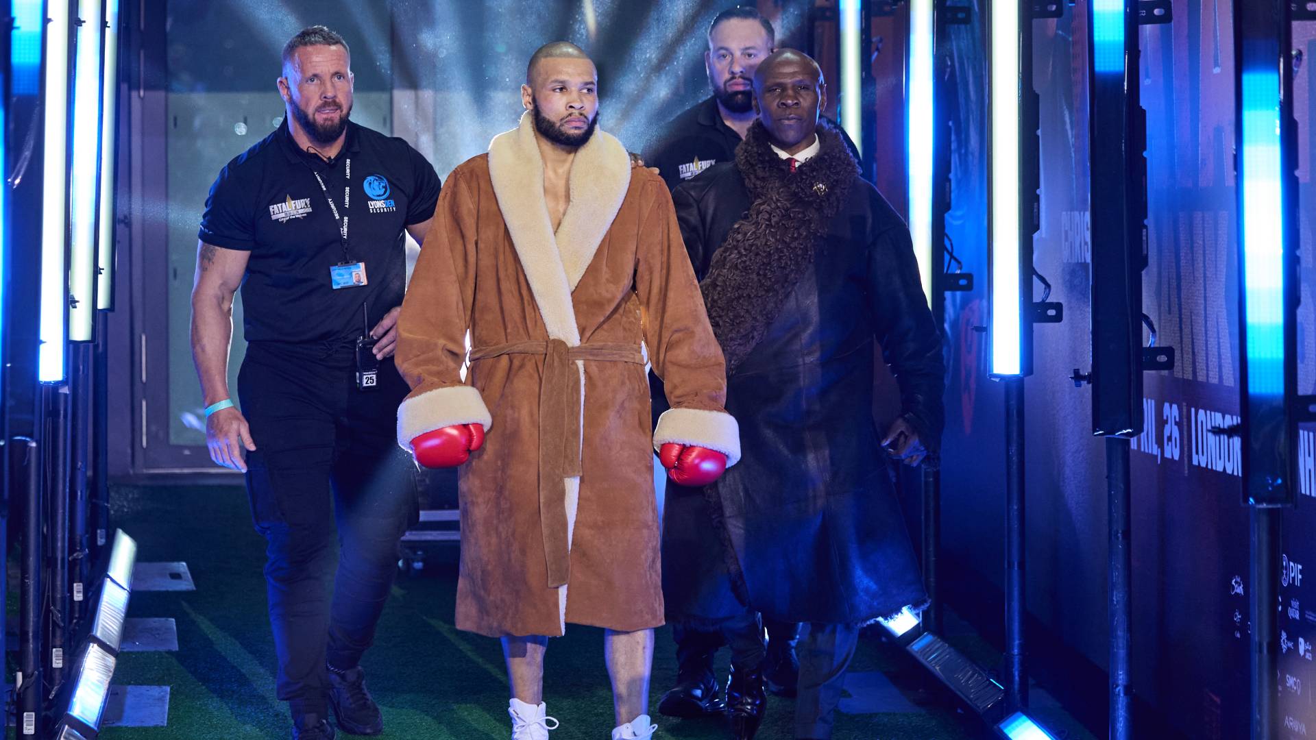 Chris Eubank Jr ringwalk for Conor Benn fight_26042025