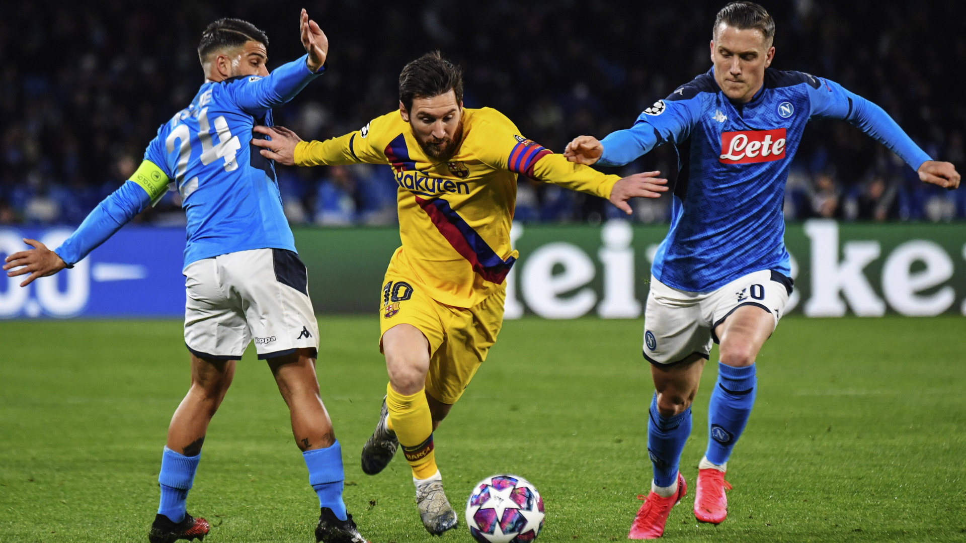 Champions League Napoli FC Barcelona Leo Messi