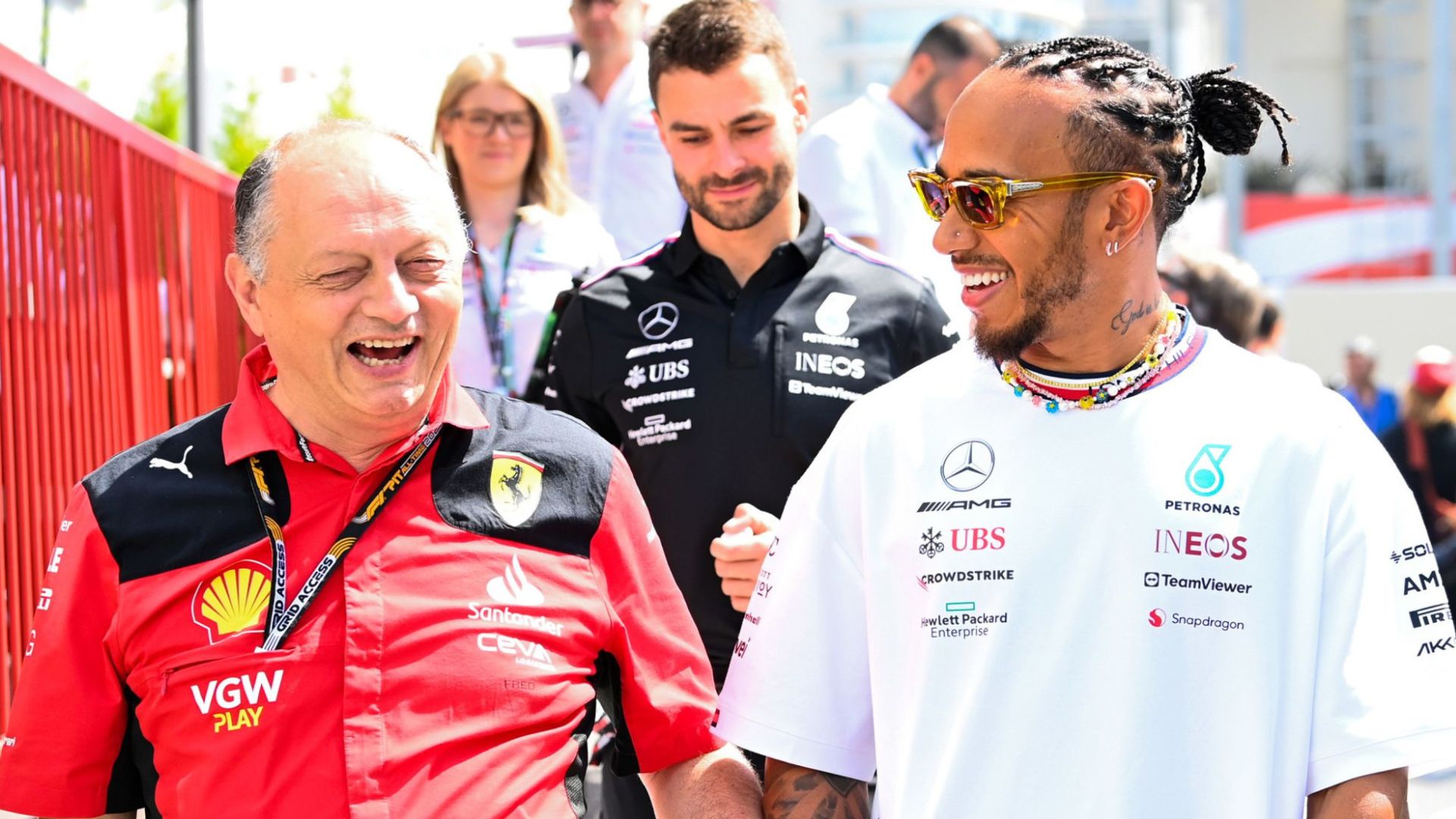 Fred Vasseur, Lewis Hamilton, Formula 1