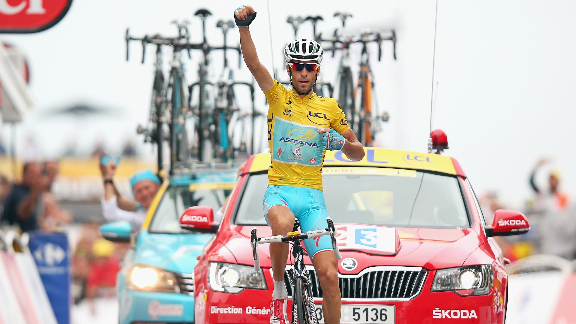 Tour de France 2014, Vincenzo Nibaili vince in maglia gialla ad Hautacam