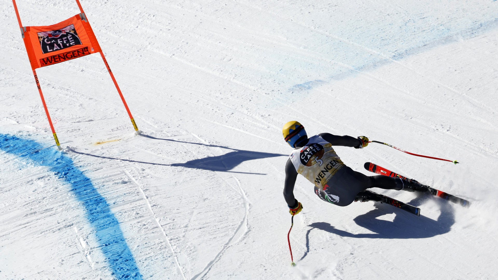 Coppa del Mondo 2023, Mattia Casse in Downhill Training a Wengen