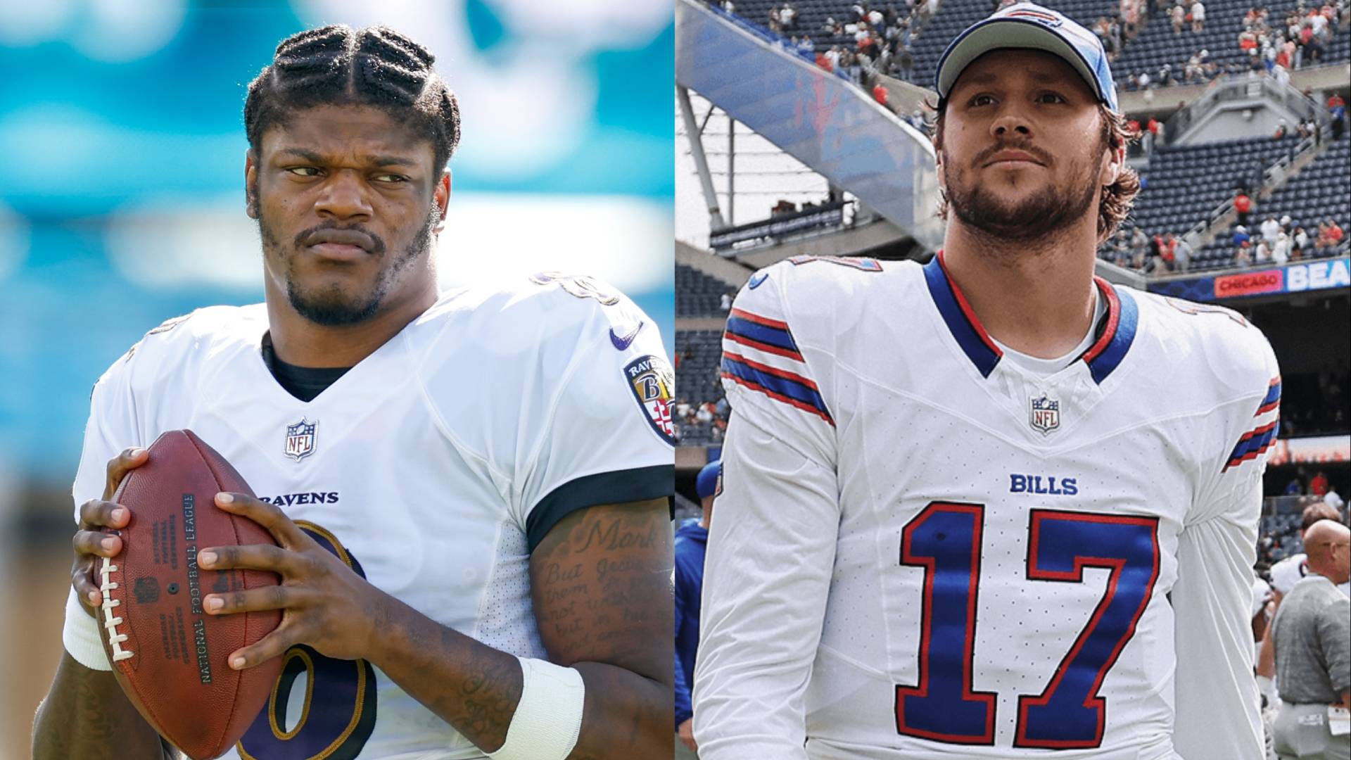 Lamar Jackson and Josh Allen