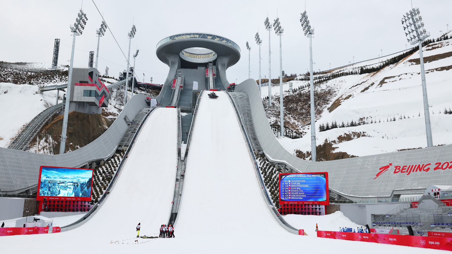 Trampolino per il salto con gli sci a Pechino 2022