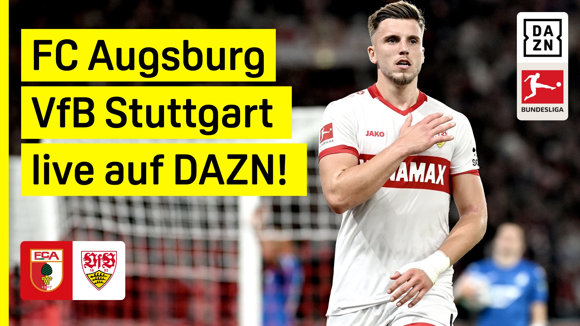 FC Augsburg VfB Stuttgart Bundesliga DAZN Header