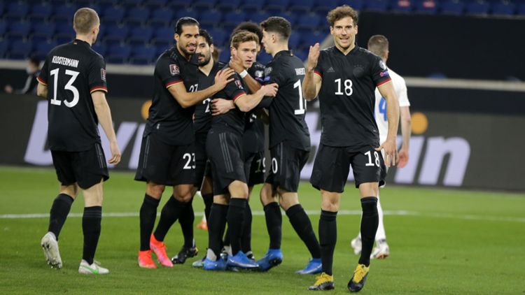 ONLY GER Leon Goretzka, Joshua Kimmich Emre Can, Kai Havertz, Lukas Klostermann Deutschland vs. Island WM-Qualifikation 25032021