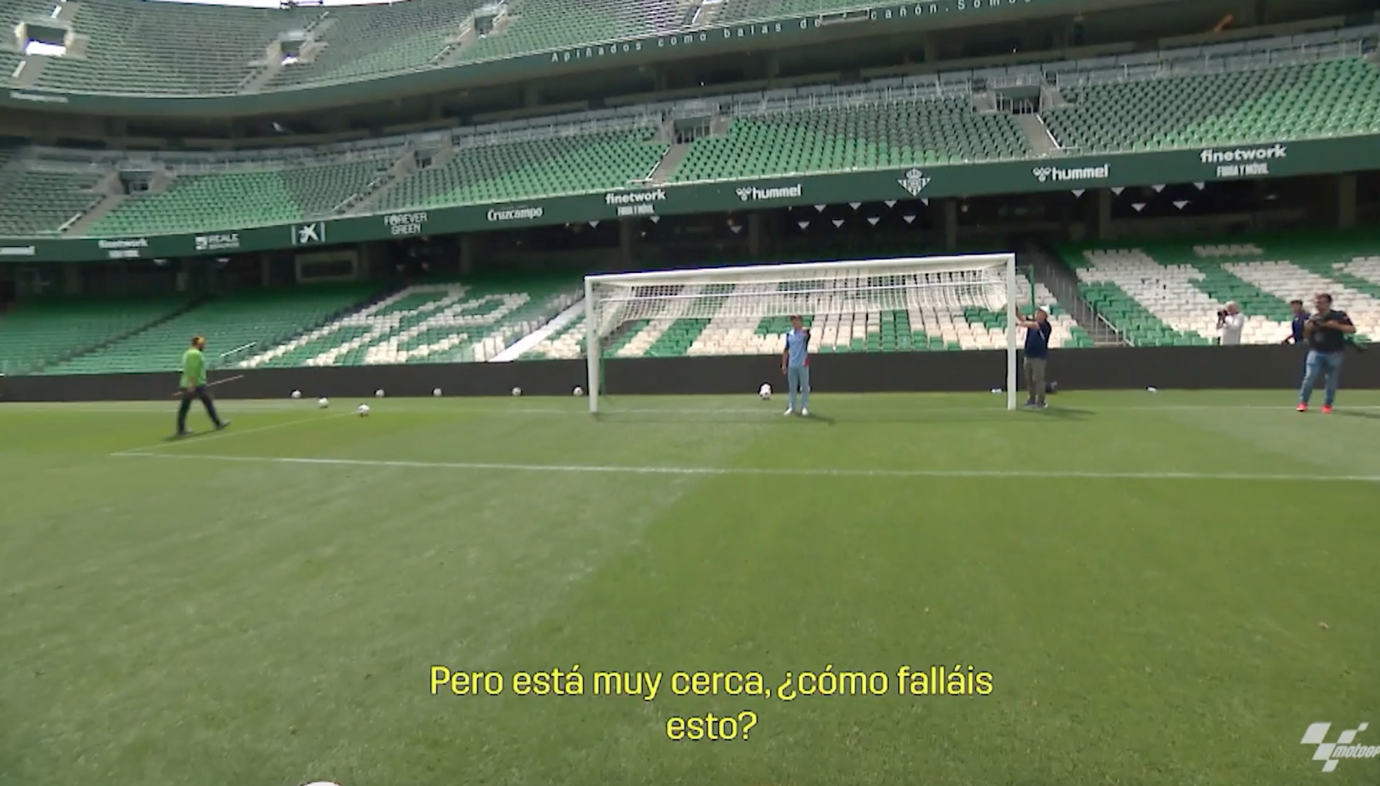 Marc Márquez en el Benito Villamarín