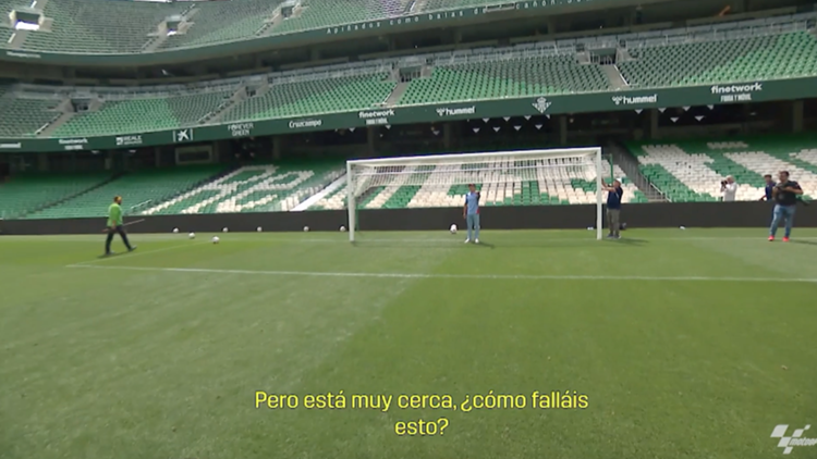 Marc Márquez en el Benito Villamarín