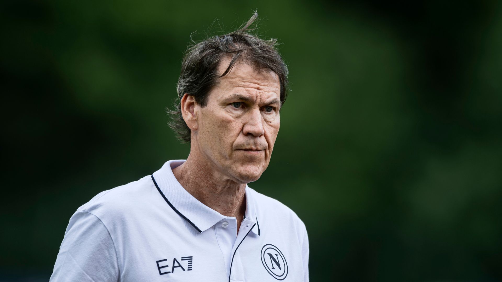 Rudi Garcia a Dimaro per il ritiro del Napoli