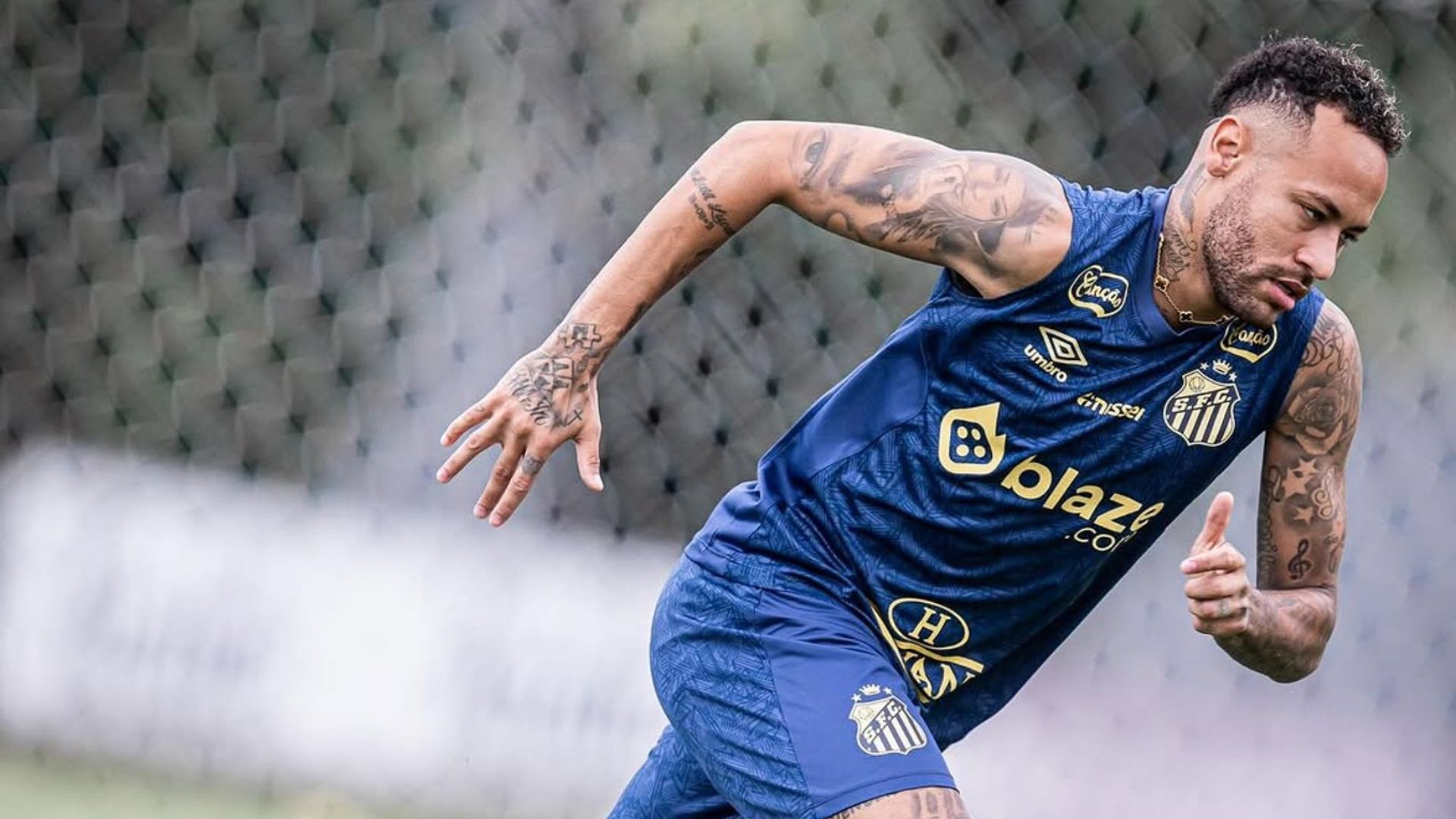 Neymar Jr entrenando