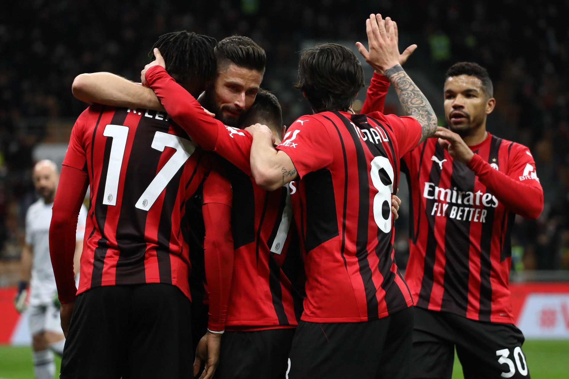 Esultanza Milan Serie A 2021-22