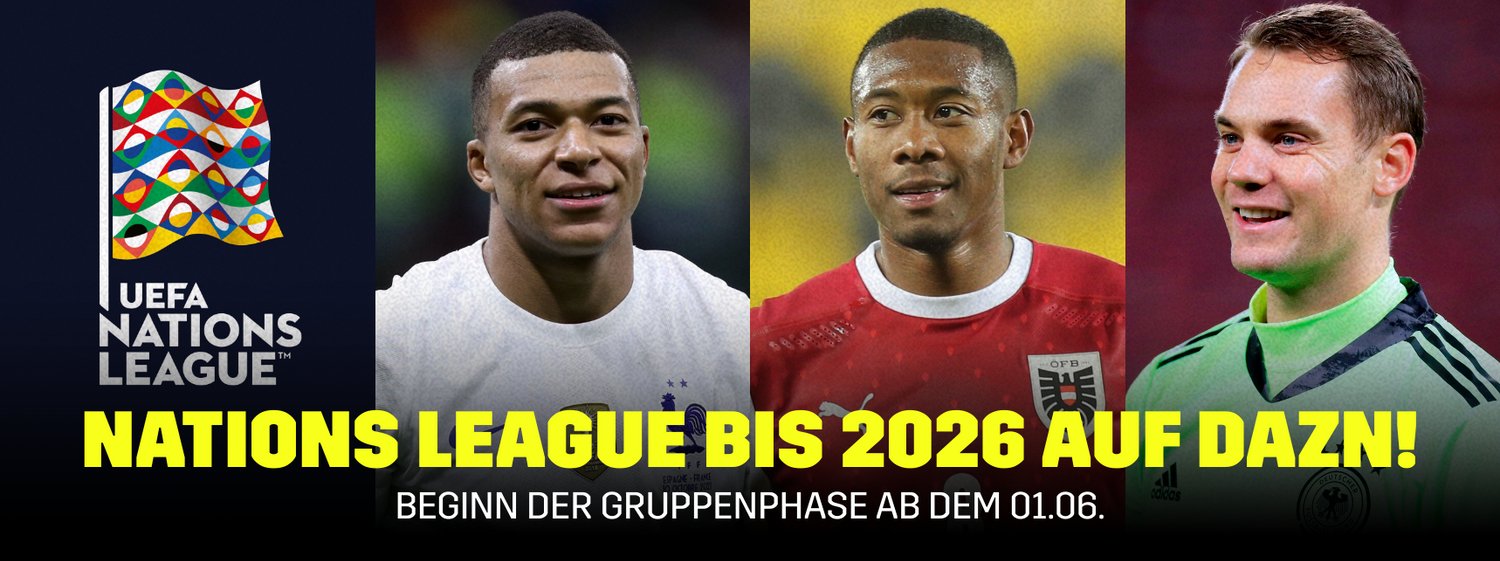 Nations League Banner DAZN