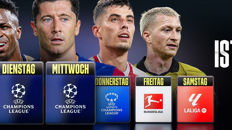 Banner Champions League Jeder Tag ist Spieltag Rückrunde 23/24