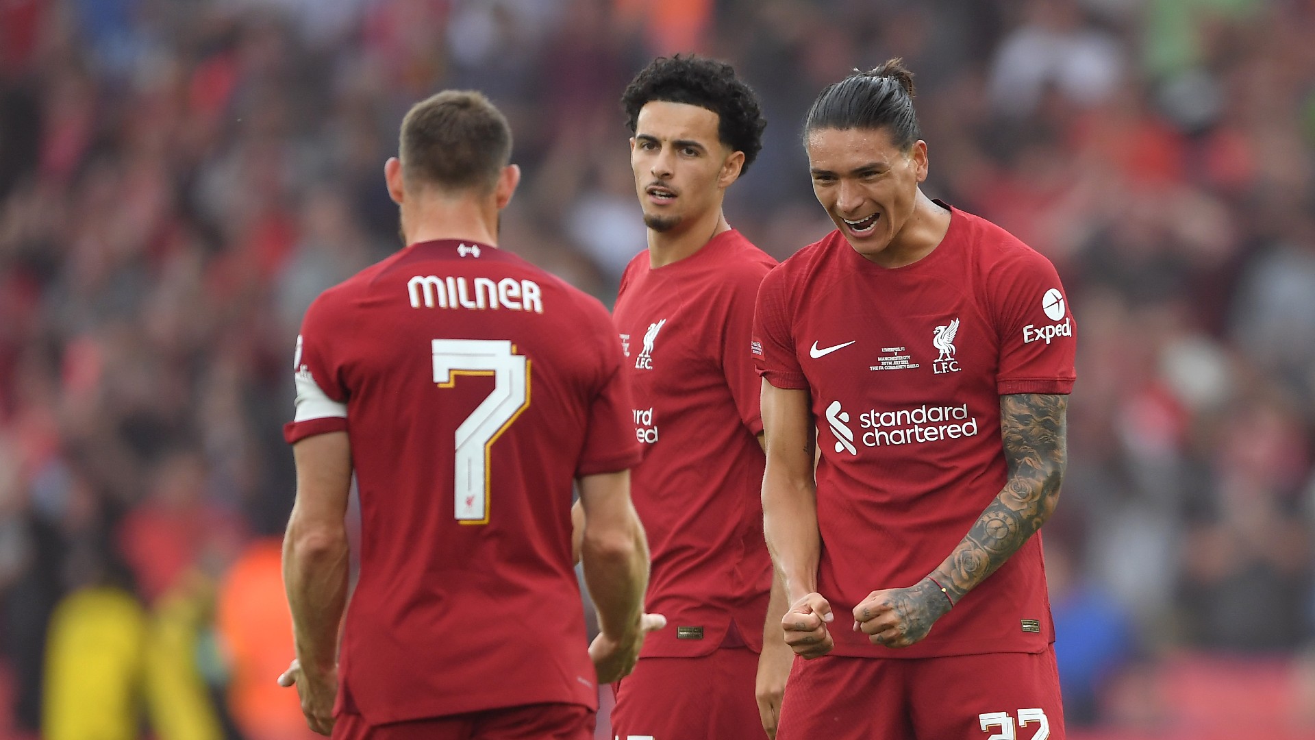 Nunez e Milner, Liverpool 2022, DAZN Italia, Community Shield