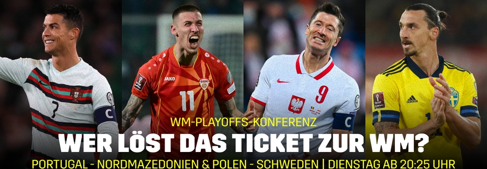Banner WM-Playoffs Endspiele Finale DAZN