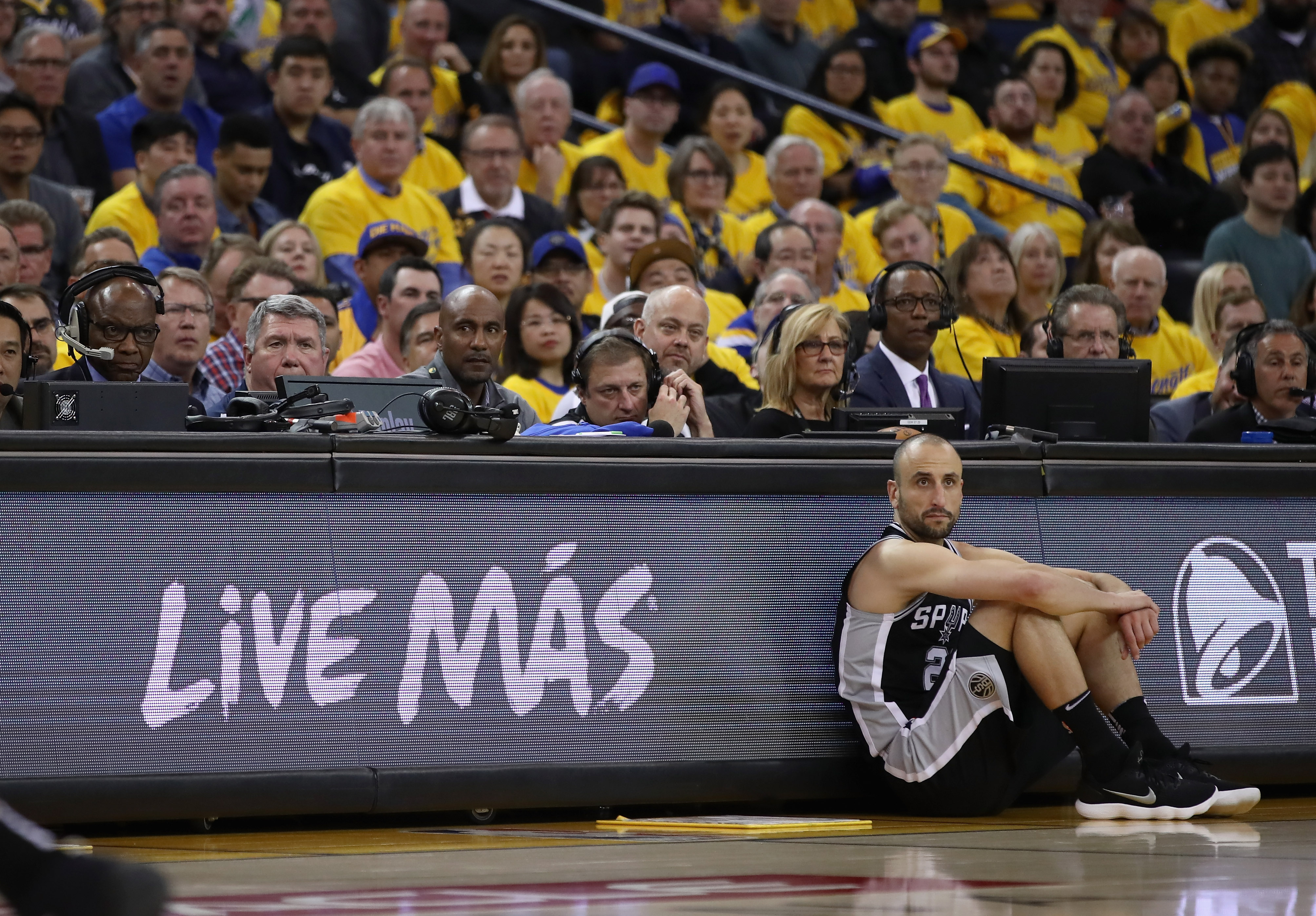 Manu Ginobili con la maglia dei San Antonio Spurs