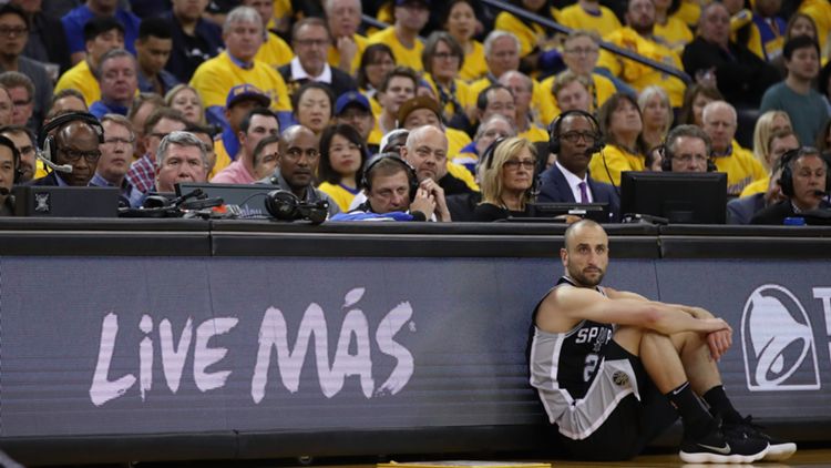 Manu Ginobili con la maglia dei San Antonio Spurs